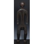 African tribal carved wood figure, of a