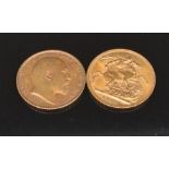 Coins:  Edward VII gold sovereign 1906,