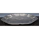 Lobed circular tray, import marks for Lo