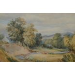 P Cleland, Meandering River, signed and