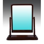 Victorian mahogany toilet mirror, rectan