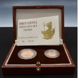 Coins:  Britannia two coin proof set, £2