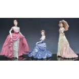 Collection of five Coalport figurines, M