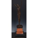 Contemporary bronze  figure, of an Art D