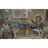 After Louis Wain, "The Naughty Puss", co