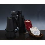 Pair of Avocet 7 x 50 binoculars, cased,
