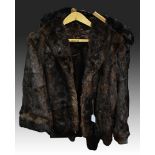 Lady's half length fur coat, and another