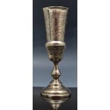 Russian silver pedestal cup, (Kidduch cu