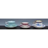 Bone china cups and saucers and trio's,
