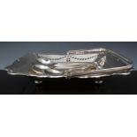 Electroplated entree dish, plated dish f