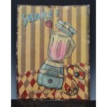 Enamel sign, "Shake! Rattle and Roll", 3