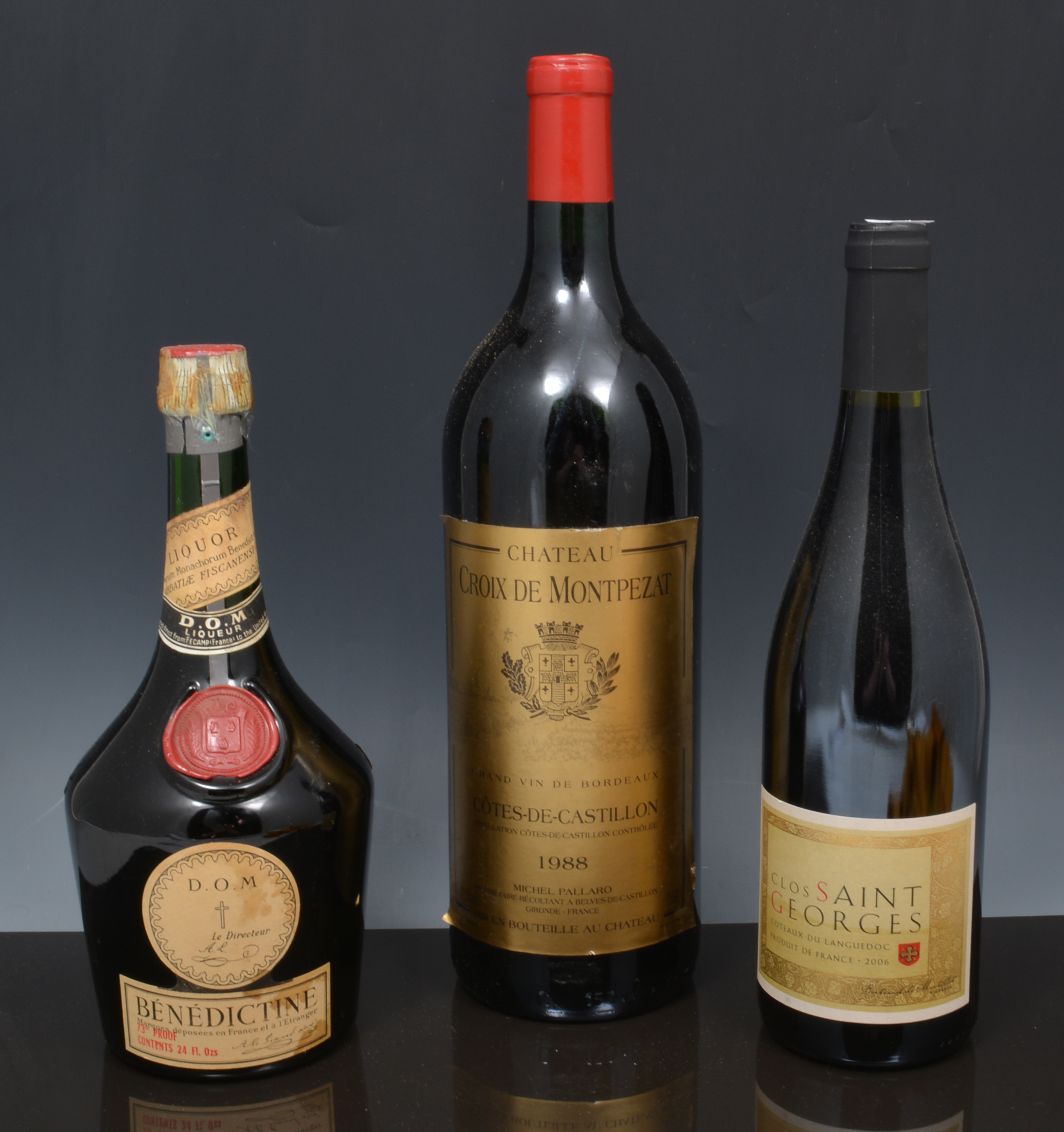 Wines and Spirits (12 bottles).