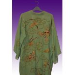 Ladies lime green kimono style housecoat