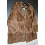 Ladies half length fur coat, labelled "N