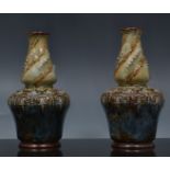 Pair of Royal Doulton stoneware bottle s