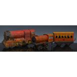 Diecast vehicles, tin plate rolling stoc