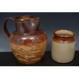 Stoneware jug, possibly North Midlands,