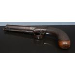 Two matching Percussion pistols, 10cm ba