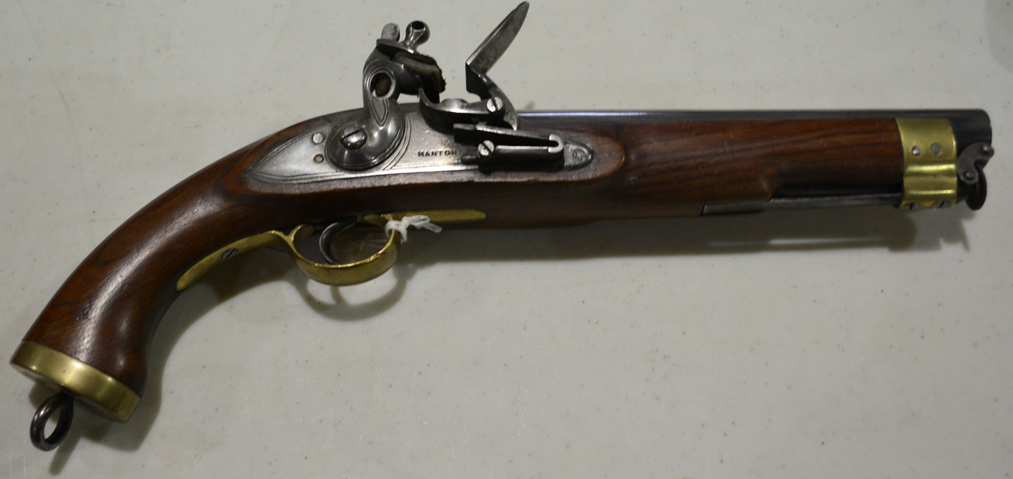 Reproduction Flintlock pistol, 23cm barr