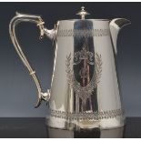 Victorian Britannia metal four piece tea