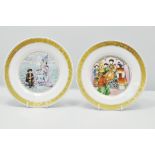 Collection of Royal Copenhagen plates, T