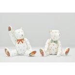 Royal Crown Derby miniature Teddy Bears: