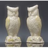 Pair of Belleek novelty vases, each mode