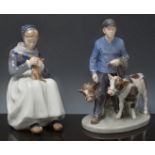 Royal Copenhagen figure of a farm boy, w