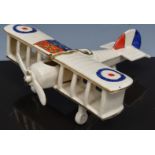 Savoy crested china model of a bi-plane,