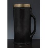 English stoneware Jack mug, with a silve