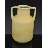 A Ruskin Pottery twin-handled vase, matt