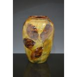 A Doulton Lambeth "Autumn Leaves" vase,