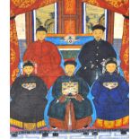 Chinese School
Five figures in an inter