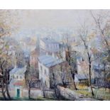 Lucien Delarue
"Jardins de Montmartre"
signed, titled verso
oil on canvas
46cm x 55cm.
Provenance: