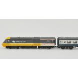 Hornby Intercity 125 engine, and other various engines and track including Triang, (2 boxes).