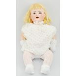 German Schoenau and Hoffmeister Bisque head baby doll,