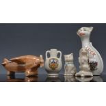 Collection of crested china.