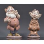 Lladro figure, Snow White, 23cm, boxed and two others, Dopey and Doc, each boxed (3).