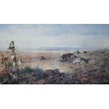 After Archibald Thorburn, "September Siesta", colour print,