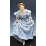 Doulton & Co. figure, The Curtsey, designed by E W Light, HN66, 24cm.