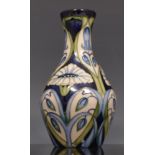 Moorcroft bottle vase, Rain Daisy, 2004, designed by Rachel Bishop, MCC piece, 14cm.