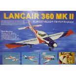 Lancair 360 MKII, 71" span ARTF, semi scale aerobatic plane for 120-140cc.