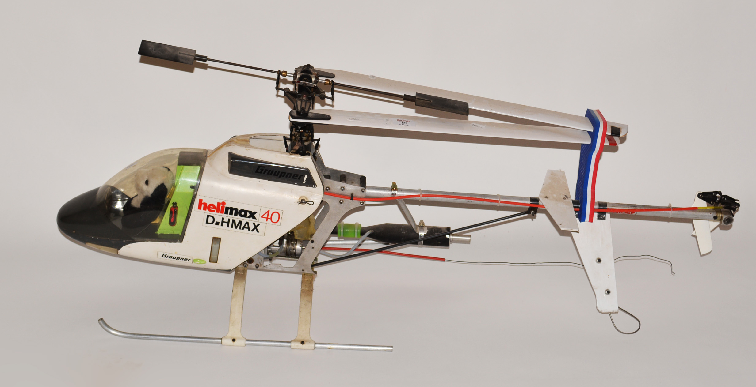 Graupner Helimax 40, R/C helicopter with radio.