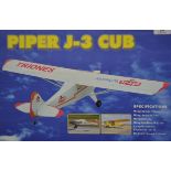 Piper J-3 Cub, 68" span approximately, ARTF scale model for 40-52 ci engines.