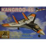 Kangroo-46 semi scale pusher delta, 47" span for 6.5cc engine.