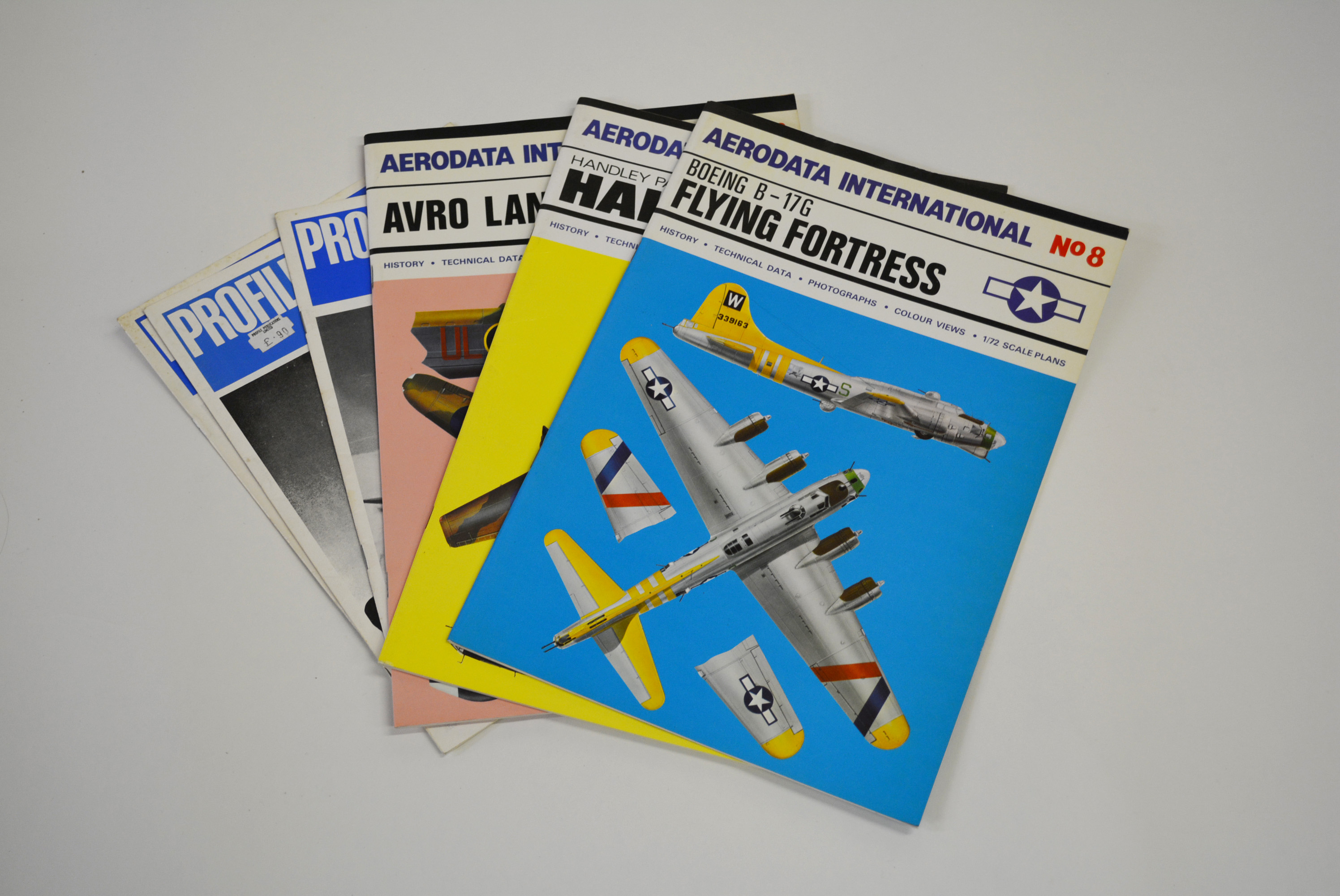 Four box files containing, Profile Publications of full size aircraft.