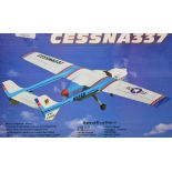 Cessna 337 scale twin, 55" span ARTF 2 x 4.5cc engines.