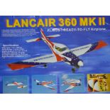 Lancair 360 MkII, semi scale aerobatic plane, ARTF 71" span.