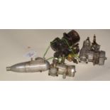 Three R/C glow engines for spares or repair.