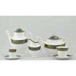 Royal Doulton Carlyle pattern part dinner service, to include two coffee pots, two lidded terrines,